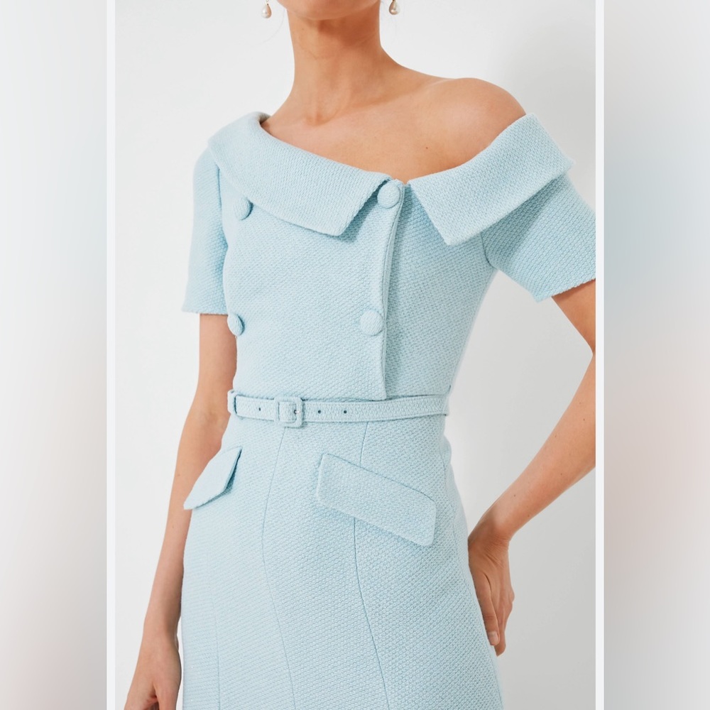 Self Portrait woven midi dress size 6